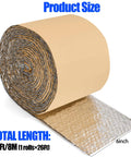Self Adhesive Double Bubble Foil Insulation Tape 6 Inch By 26 Foot Reflective Roll for outdoor pipes HVAC ducts in roll