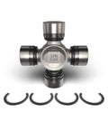 Beefed Up U Joint Kit 5 795X S44 Series ISR Inside Snap Ring OEM Replacement With 1.125 Inch Bearing Cap Diameter And 1.125 Inch Bearing Cup Size, front view with snap rings.