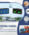 Wireless RV Leveling System And Off Road Inclinometer With Slick Magnetic Base and dual angle views, strong signal transmission image.