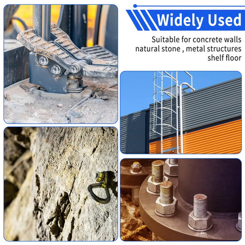 Heavy Duty Workhorse Wedge Anchors 8 Pack 304 Stainless Steel Expansion Bolts for Concrete and Masonry Bulletproof Grip with Tough as Nails Strength and No Sweat Setup