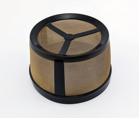 2 Pack Mini 5 Cup Permanent Gold Tone Screen Basket Coffee Filter Universal Fit For Most 4 To 5 Cup Coffeemakers BPA Free Eco Friendly Lets Full Flavor Through For Richer Coffee