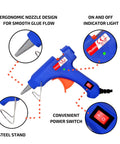 Handy All In One Soldering Kit With 60W Adjustable Iron And Glue Gun Desoldering Pump Five Tips Solder Wire Stand Wick Rosin Paste
