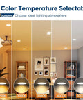 20 Pack 6 Inch Ultra Thin LED Recessed Ceiling Lights with Junction Box, 5 CCT Selectable 2700K 3000K 3500K 4000K 5000K