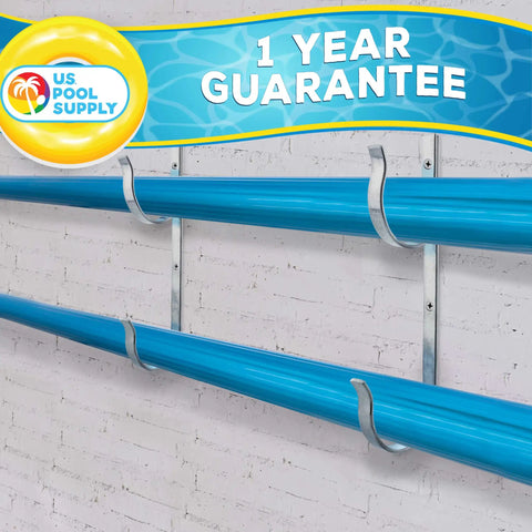 Two Pack Aluminum Pool Pole Hangers With Mounting Hardware For Inground And Above Ground Pools Heavy Duty Pool Pole Hooks