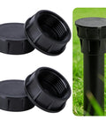 4 Pack Sprinkler Head Cap With Sealing Ring Spray Shut Off Covers For Outdoor Lawn Yard Garden Irrigation Black Easy Replacement For Sprinkler Heads 1.8 Inch Diameter