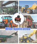 Hardworking Two Spool Hydraulic Directional Control Valve With 11 GPM Joystick for tractors and loaders applications collage