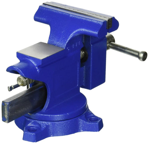Light Duty Workshop Vise 4.5 Inch Jaw Width With 3 Inch Jaw Capacity And 240 Degree Swivel Base For Pro Woodworkers And DIY Builders Durable Steel Mounting Vise