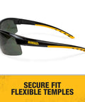 Polarized Safety Glasses With Z87.1 Rating Built For Grind-Ready Outdoor Work On The Job Site Glare Reducing Lenses side view