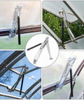 Dual Spring Automatic Greenhouse Window Opener Kit For Roof Vents With Solar Heat Sensitive Actuation installed in greenhouse