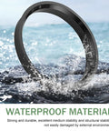 4 Pack Hub Centric Ring Set, 60.1 Mm To 73.1 Mm Wheel Bore Adapters shown in water, showcasing waterproof heavy-duty polycarbonate.