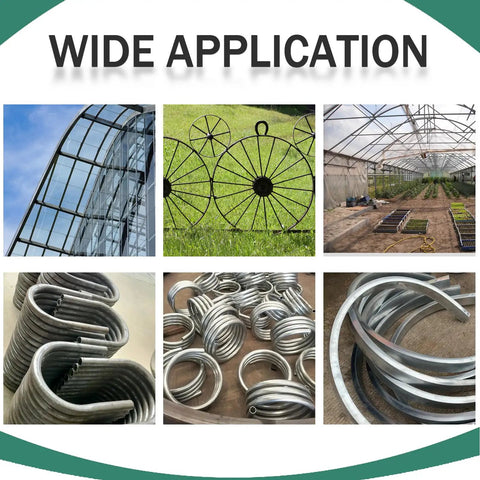 Image showcasing applications of Heavy-Duty Electric Tube Pipe Bender Machine With Round And Square Dies for metal projects.