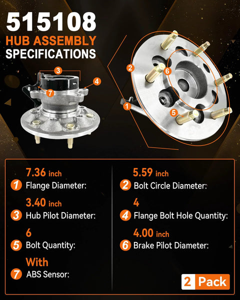 Chevy Casa榸ado磨 Village想uring伍匀匠 찹이擂anner빢욈 515108 Hub Assembly Specifications