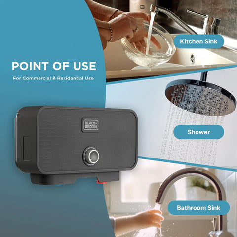 Tankless Electric Water Heater 7 Kilowatt 240 Volt Instant Hot Water On Demand for Two Sinks or One Shower in Hot Climates