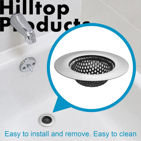 2 Pack Stainless Steel Bathtub Drain Strainer Cover Features 2.75 Inch Wide Top And 1.5 Inch Deep Basket That Snags Hair Soap Scum And Debris Before They Clog Pipes Keeping Showers Running Smooth With Zero Sweat Cleanup And Solid Rust Proof Build Quality