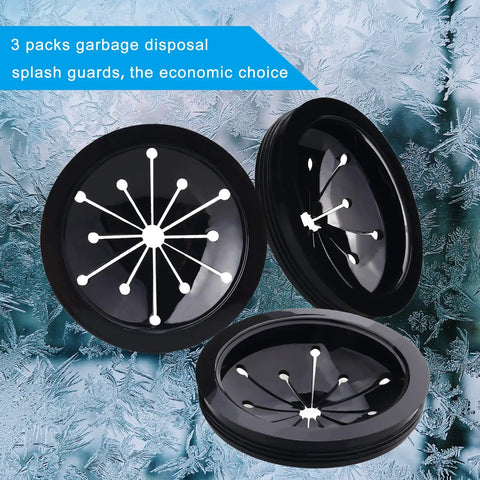 Three Pack Garbage Disposal Splash Guard Sink Baffle Fits Three And One Eighth Inch Outer Diameter For Waste King