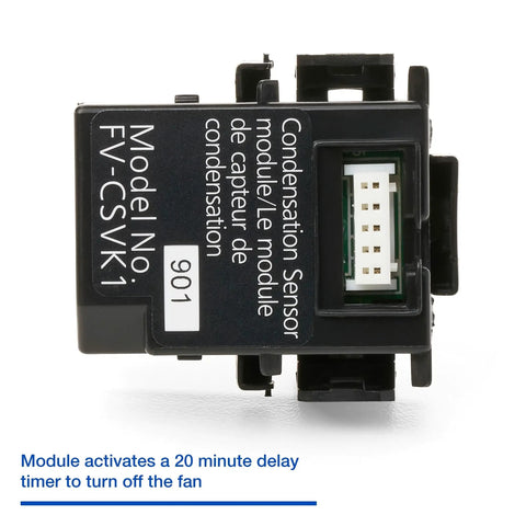 WhisperGreen Select Humidity Sensor Condensation Control Module For Bathroom Vent Fans And Exhaust Systems, model FV-CSVK1