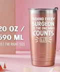 Rose Gold 20 oz Travel Tumbler Packed In A Gift Box Hits Different For Surgical Tech Gifts Total Vibe Upgrade Insulated Drinkware