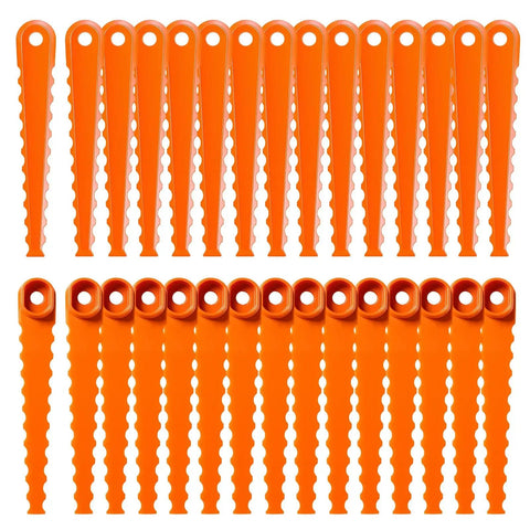 Replacement Blades For Ryobi 3 In 1 Fixed String Trimmer Head AC053N1FH, 30 Pcs Nylon PA6 Double Sided Serrated Blades