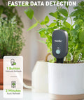 Bluetooth 2-In-1 Soil Moisture And Air Temperature Meter With App Remote Monitoring in potted plant