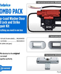 Top Load Washer Lid Lock Replacement Kit Fits Maytag Centennial Kenmore Whirlpool Cabrio Includes 4 Wire Switch Door Strike Bezels