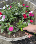 Using Stainless Steel Hand Weeder Fork Tool With Ergonomic Handle For Weeding, Loosening Soil, Transplanting And Mulch Spreading