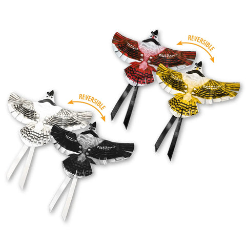 Decoy Topper Combo Pack For Calls And Electronic Decoys Includes Two Red Yellow Reversible Bird Toppers And One Black White Reversible Topper