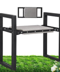 3 In 1 Garden Kneeler And Seat Folding Heavy Duty Bench With Handles For Kneeling And Sitting 12.7 Inch Wide on grass