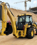 4WD Compact Backhoe Loader With Reinforced Frame For Stable Performance On Small Jobsites From Farms To Urban Construction And Municipal Maintenance Easy Maneuverability Durable Power For Digging And Loading Tasks at a construction site