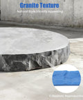 Concrete Texture Edge Form for Pools and Cabinets, 90.55 Inch by 2.75 Inch Blue PU Mold, seamless stamping example displayed.