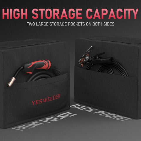 Welder Cover Waterproof Protective Dust Cover For Welding Machine With Storage Pockets Medium Size 16.93 X 14.17 X 8.66 Inches