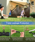 Misting System 26 Foot Kit With Brass Nozzles And Three Quarter Inch Brass Adapter For Outdoor Patio Cooling Garden Use