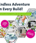 GraviTrax Starter Set Gravity And Magnetic Marble Run Kit For Kids 8 And Up And Totally Hands On STEM Toy That Sparks Engineering Skills Critical Thinking Problem Solving Creativity And Educational Fun. hexagon build collage
