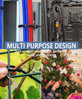 8 Inch Heavy Duty Zip Ties 200 Pack Black Nylon Cable Ties With 50 Lbs Strength securing cables, plants, and holiday decor