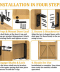 Installation steps for Heavy Duty Self Closing Door Hinges Double Acting Swinging Hinges For Cafe Doors And Bar Counters, black matte