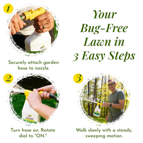 3-step guide using Natural Tick And Mosquito Yard Spray Ready To Use Kid Safe Pet Safe Pollinator Safe Plant Derived Outdoors