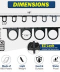 Ceiling Mounted Fishing Rod Holder Rack For Six Rods With Two Horizontal Slots Easy Install Garage Organization ABS