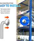 Heavy Duty Pallet Rack Safety Pins J Bolt Drop Pin Set Rust Proof Iron M5 installed on warehouse shelving units