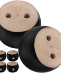Solid Wood Furniture Legs Replacement 6 Piece Bun Style Couch Feet for Sofa and Coffee Table Stable and Sturdy Easy Install DIY Classic