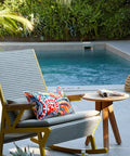 All-Weather Water-Resistant Outdoor Pillows Set of 2, 12x20 Inch, Colorful Paisley Pattern Throw Cushions With Inserts for Patio Furniture.