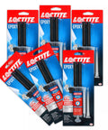 Epoxy Instant Mix Bonding Kit Translucent Yellow 0.47 Fl Oz Syringe Six Pack with packaging visible in various angles.