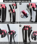 Step-by-step guide for using Upgraded Foot Ascender For Rope 8-13mm Right Foot 4kN Load Orange Beast Rock Climbing Gear