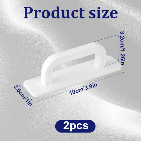 Two Pack Adhesive Cabinet Handles Stick On No Drill Pulls size dimensions 10cm x 3.9cm with strong adhesive backing, 2 pieces