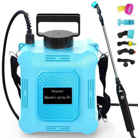 Battery Powered Garden Sprayer 2 Gallon Electric Sprayer With USB Rechargeable Battery One Button Spray