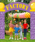 Purple Party Door Arch Decor Set With Top Banner And Door Covers 3 Piece Easy Hang Arch Backdrop For Photo Props Birthday Party