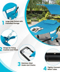 Heavy Duty Outdoor Hammock With Stand And Adjustable Canopy For Backyard Hangouts, rustproof metal frame, detachable sunshade, built-in pillow, storage pocket, weatherproof blue hammock bed