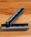 Dual sided Coarse Diamond Stones Set 50 Grit And 80 Grit for knife sharpening on wooden surface
