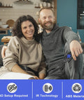 Couple on sofa with Replacement Remote For Express Premiere Box And Player Devices 1 2 3 4 Not For Stick Or TV