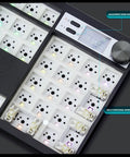 Next Level Full Size Mechanical Keyboard Barebones Kit layout showing hot swappable keys, smart screen, and volume knob.