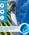 Surface Skimmer Hose B Adapter 11238 for Intex pool shown connected to above ground pool wall for easy filter setup
