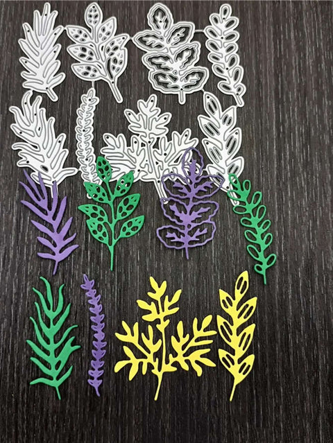 8 Piece Leaf Die Cuts Set For Scrapbooking And Card Making Durable Metal Cutting Dies For Leaves And Flowers